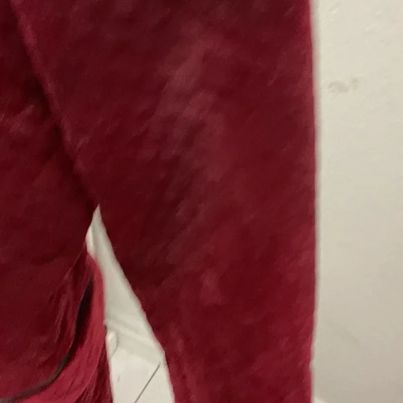 ASOS Rich Red Velvet Blazer with Dark Trim skinny - Picture 6 of 6